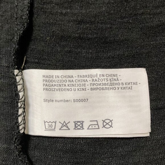 GARCIA Always & Forever sparkly graphic font black t-shirt ~  MEDIUM LARGE tee - Picture 12 of 14